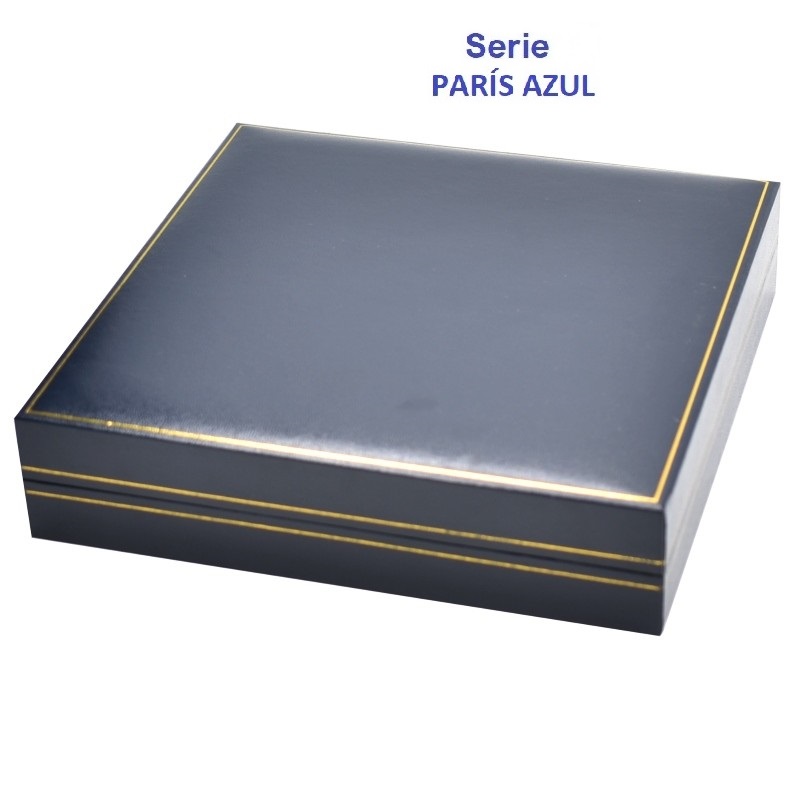 Estuche París medalla cordón 160x160x53 mm.